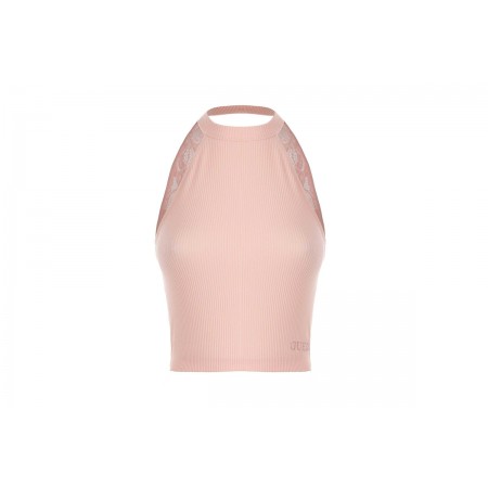 Guess Crop Top Αμάνικο 