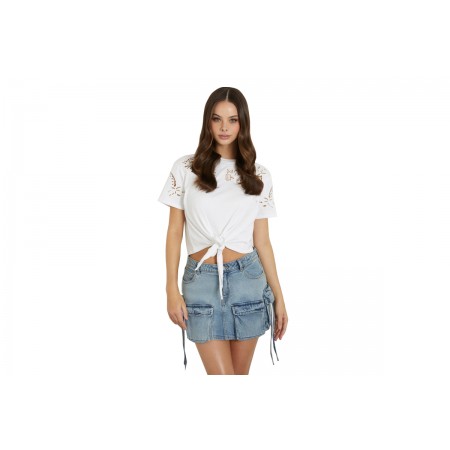 Guess Crop Top Κοντομάνικο Γυναικείο 