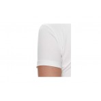 Guess Shaded Glitter Γυναικείο Κοντομάνικο T-Shirt Λευκό