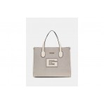 Guess G Status Logo-Script Detail Τσάντα Ώμου - Χειρός Μπεζ, Εκρού