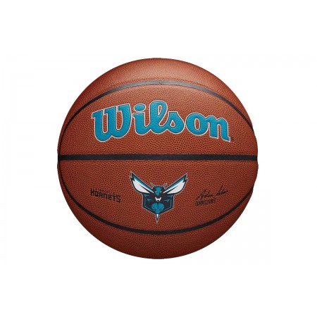 Wilson NBA Charlotte Hornets Μπάλα Μπάσκετ Καφέ