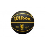 Wilson Golden State Warriors Μπάλα Μπάσκετ Μαύρη, Κίτρινη