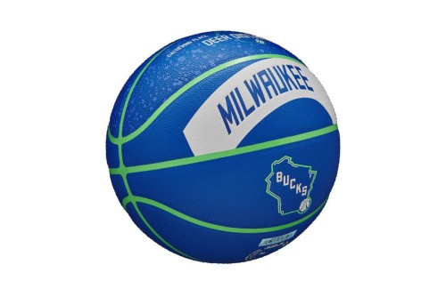 Wilson Nba Milwaukee Bucks Team City Collector 2023 Μπάλα Μπάσκετ (WZ4024117XB)