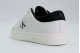 Calvin Klein Ανδρικά Δερμάτινα Sneakers Λευκά, Μαύρα