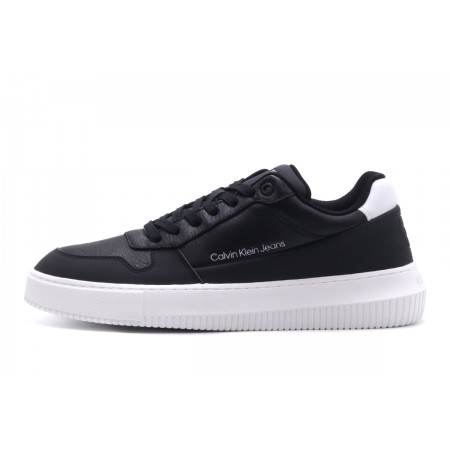 Calvin Klein Chunky Cupsole Low Ανδρικά Παπούτσια Μαύρα, Λευκά