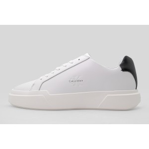 Calvin Klein Avenue Smooth Leather Logo Sneakers (YM0YM01344 01W)