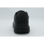 Calvin Klein Leather Signature Logo Ανδρικά Sneakers Μαύρα