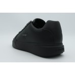 Calvin Klein Leather Signature Logo Ανδρικά Sneakers Μαύρα