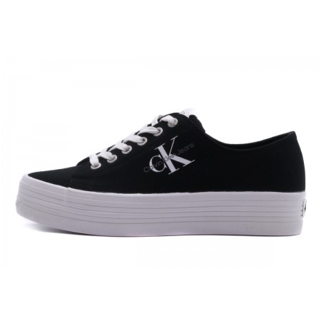 Calvin Klein Vulcanized Flatform Laceup Co Sneaker 