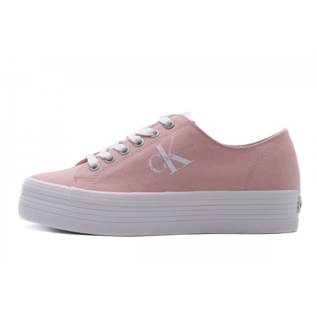 Calvin Klein Vulcanized Flatform Laceup Co Sneaker 