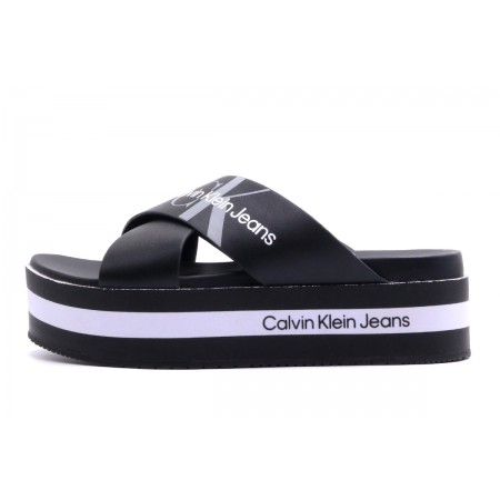 Calvin Klein Flatform Sandal Crisscross Σανδάλι 