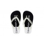 Calvin Klein Beach Sandal Flatform Σαγιονάρες Λευκές, Μαύρες