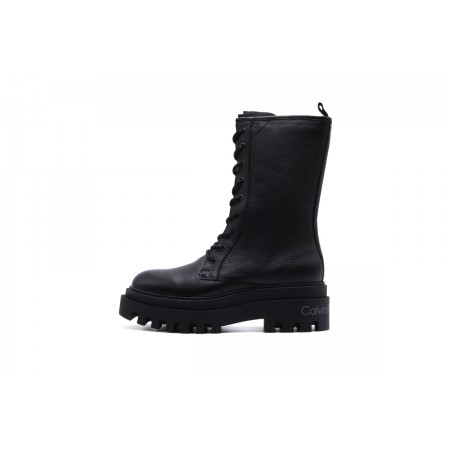 Calvin Klein Flatform Mid Laceup Boot Μποτάκια Μόδας 