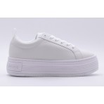 Calvin Klein Bold Flatforms Low Γυναικεία Παπούτσια Λευκά