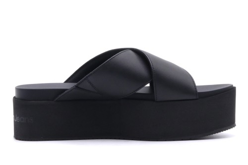 Calvin Klein Flatform Cross Mg Uc Σανδάλια (YW0YW01349 0GT)