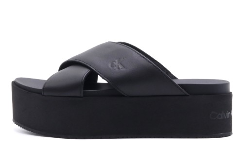 Calvin Klein Flatform Cross Mg Uc Σανδάλια (YW0YW01349 0GT)
