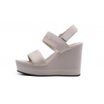 Calvin Klein Wedge Γυναικεία Παπούτσια Πλατφόρμες Μπεζ