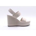 Calvin Klein Wedge Γυναικεία Παπούτσια Πλατφόρμες Μπεζ