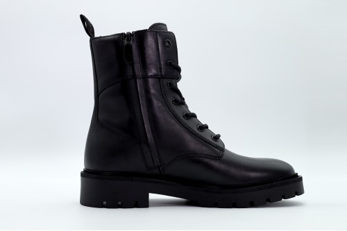 Calvin Klein Combat Boot Mid Zip Lth In Calf Μποτάκια Μόδας (YW0YW01550 0GJ)