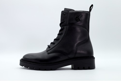 Calvin Klein Combat Boot Mid Zip Lth In Calf Μποτάκια Μόδας (YW0YW01550 0GJ)