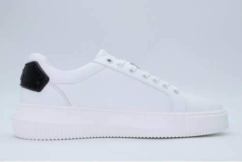 Calvin Klein Leather Trainers Sneakers (YW0YW01846 01W)