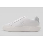 Calvin Klein Avenue Leather Silver Tab Sneakers (YW0YW01948 0LC)
