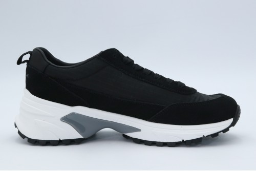 Calvin Klein Suede And Emblem Logo Nylon Trainers Sneakers (YW0YW01995 01O)