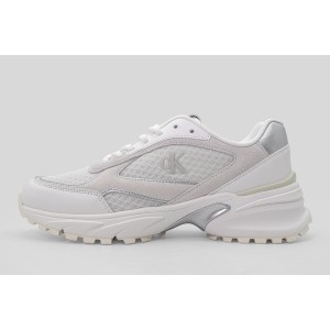 Calvin Klein Leather And Breathable Mesh Sneakers (YW0YW02009 0LC)