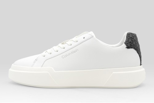 Calvin Klein Avenue Smooth Leather Logo Sneakers (YW0YW02036 01W)