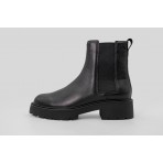 Calvin Klein Leather Chunky Square Toe Chelsea Μποτάκια Μόδας (YW0YW02072 BEH)