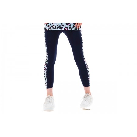 Hype Navy Ice Leopard Legging Κολάν Μακρύ 