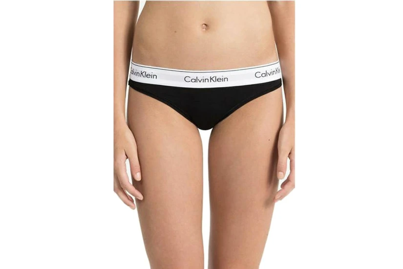 Calvin Klein Γυναικείο Εσώρουχο Σλιπ Μαύρο, Λευκό