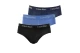 Calvin Klein Cotton Stretch Ανδρικά Εσώρουχα Σλιπ Μαύρα, Ραφ, Μπλε Σκούρο 3 Τεμάχια