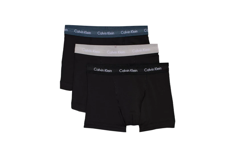 Calvin Klein Cotton Stretch Ανδρικά Εσώρουχα Μπόξερ Μαύρα 3 Τεμάχια