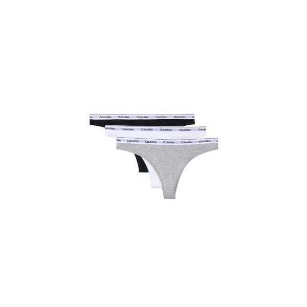 Calvin Klein Icon Logo Εσώρουχο String 3-Τεμάχια (000QD5209E MPI)