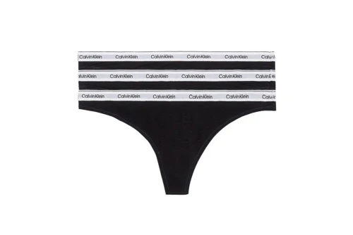 Calvin Klein Icon Logo Εσώρουχο String Γυναικείο 3-Τεμάχια (000QD5209E UB1)
