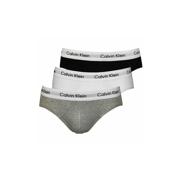 Calvin Klein Cotton Stretch Εσώρουχο Σλιπ Ανδρικό 3-Τεμάχια (000U2661G H50)