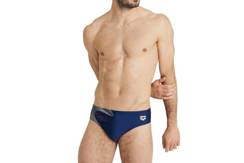 Arena Men S Swim Briefs Graphic Ανδρικό Μαγιό Σλιπ (005328700)