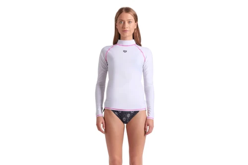 Arena Rash Vest Ls Graphic Μπλούζα Uv Protection Γυναικεία (006289100)