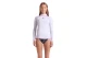 Arena Rash Vest Graphic Γυναικεία Μακρυμάνικη Μπλούζα UV Protection Λευκή