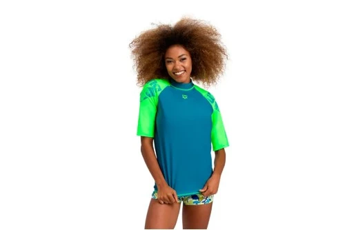 Arena Women S Rash Vest S-S Graphic T-Shirt Αντηλιακό (006290660)