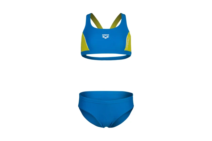 Arena G Thrice Παιδικό Μαγιό Bikini Ρουά, Λαχανί, Λευκό