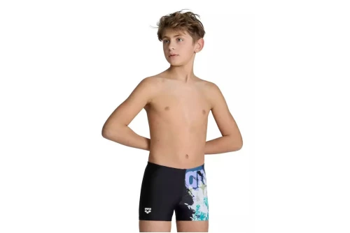 Arena Boys Waves Breaking Swim Short Μαγιό Boxer (006729500 BLACK-MULTI)