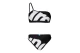 Arena Logo Single Shoulder Γυναικείο Μαγιό Bikini Μαύρο, Λευκό