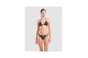 Arena Water Print Triangle Γυναικείο Μαγιό Bikini Μαύρο, Κυπαρισσί