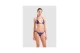 Arena Water Print Triangle Γυναικείο Μαγιό Bikini Μωβ, Μαύρο