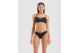 Arena Bandeau Solid Γυναικείο Μαγιό Bikini Μαύρο, Λευκό