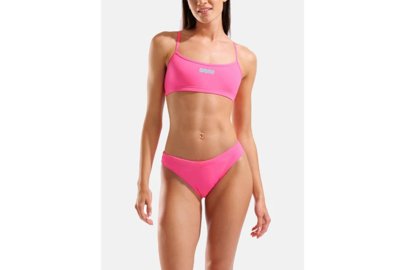 Arena Bandeau Solid Γυναικείο Μαγιό Bikini Φούξια, Τυρκουάζ