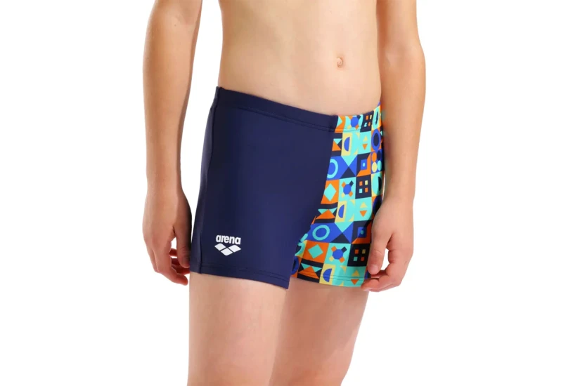 Arena All Over Print Παιδικό Μαγιό Boxer Μπλε, Πορτοκαλί, Τυρκουάζ, Κίτρινο