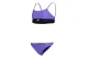 Arena Team Stripe Crop Γυναικείο Μαγιό Bikini Μωβ, Μαύρο